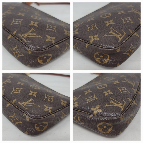 Louis Vuitton Pochette Accessoires Monogram Canvas Clutch Hand Bag Vintage Auth - Picture 9 of 12
